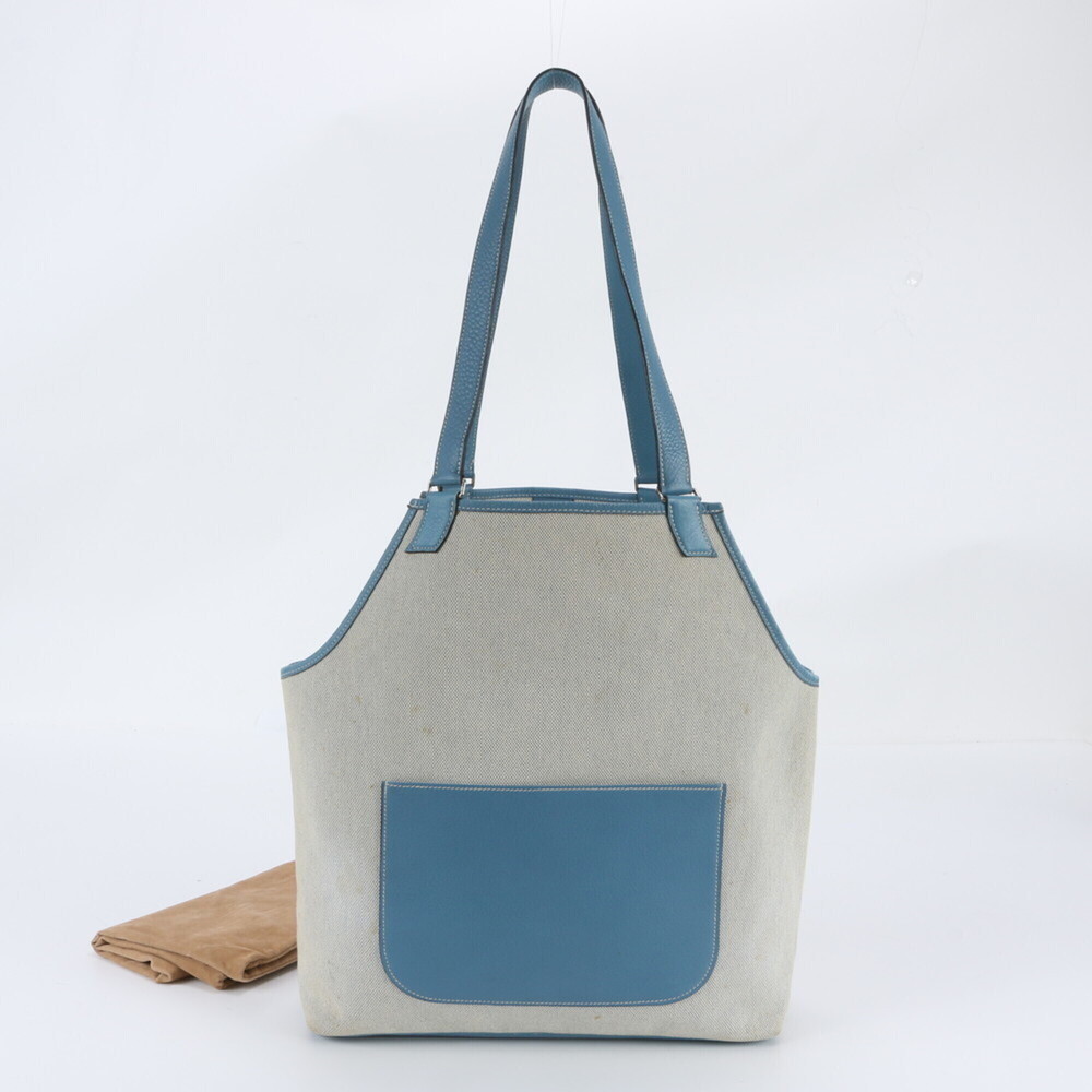 Hermes Jardinier PM Toile H Taurillon Clemence Tote Bag Shoulder for Women